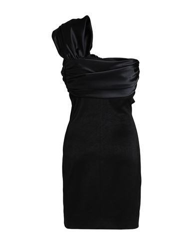 Just Cavalli Woman Mini Dress Black Size 4 Acetate, Polyester
