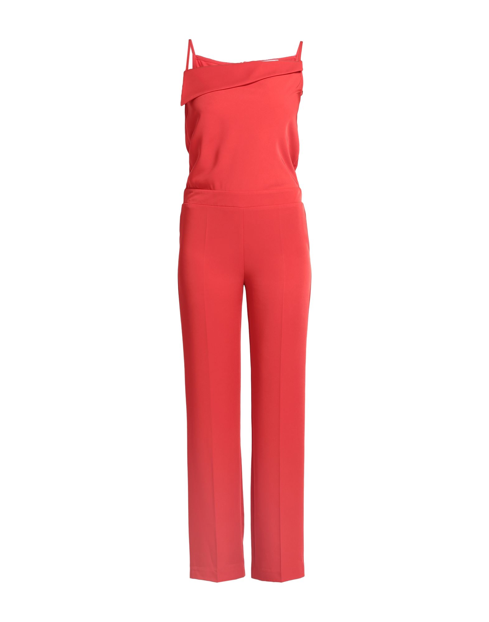 Shop Biancoghiaccio Woman Jumpsuit Red Size 10 Polyester, Elastane