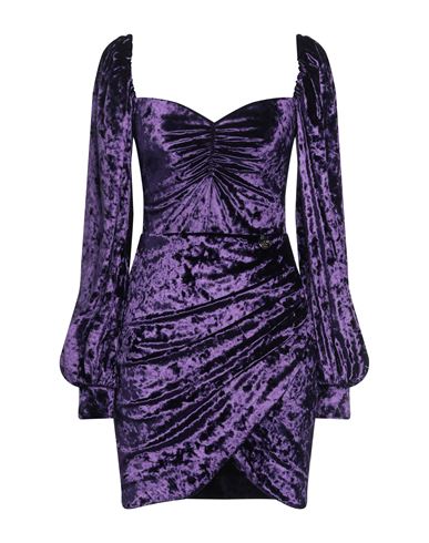 Gaelle Paris Gaëlle Paris Woman Mini Dress Purple Size 4 Polyester, Elastane