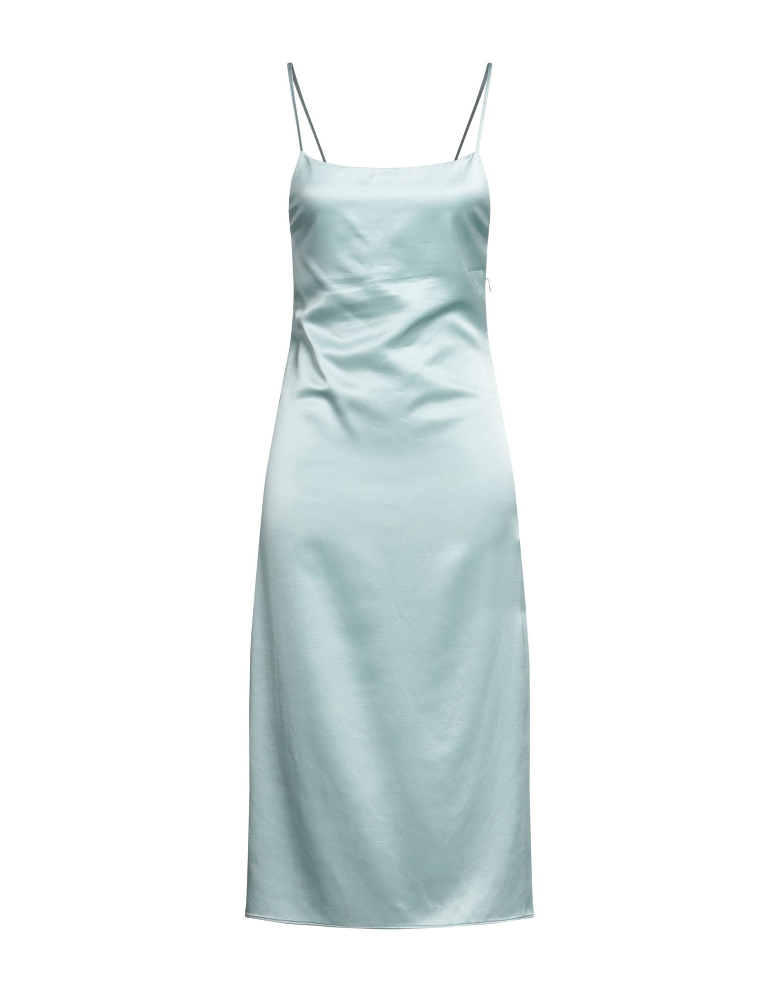 Off-white Woman Midi Dress Sky Blue Size 8 Viscose, Virgin Wool, Polyester