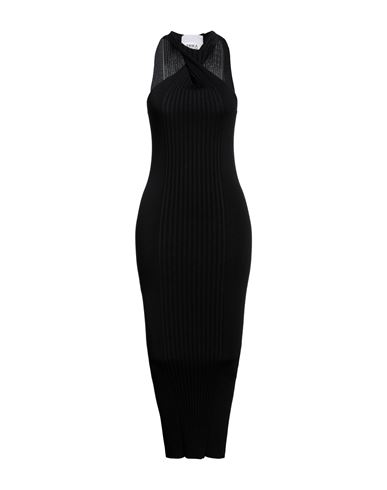 Erika Cavallini Woman Midi Dress Black Size L Viscose, Polyamide