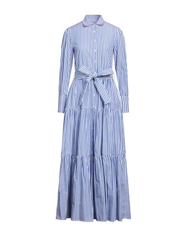 Mc2 Saint Barth Woman Long Dress Light Blue Size Xs Cotton
