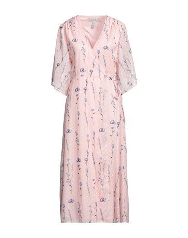 Liquorish Woman Midi Dress Blush Size 6 Polyester In Pink