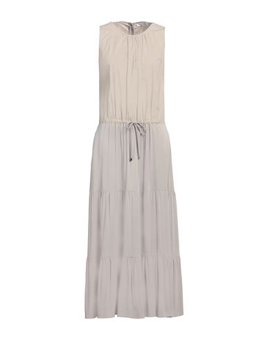 Le Tricot Perugia Woman Maxi Dress Light Brown Size L Viscose, Polyamide, Elastane, Cotton In Beige