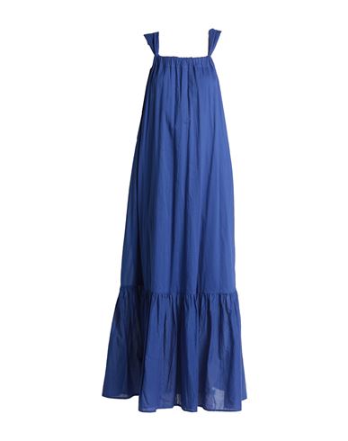 Momoní Woman Long Dress Blue Size 6 Cotton