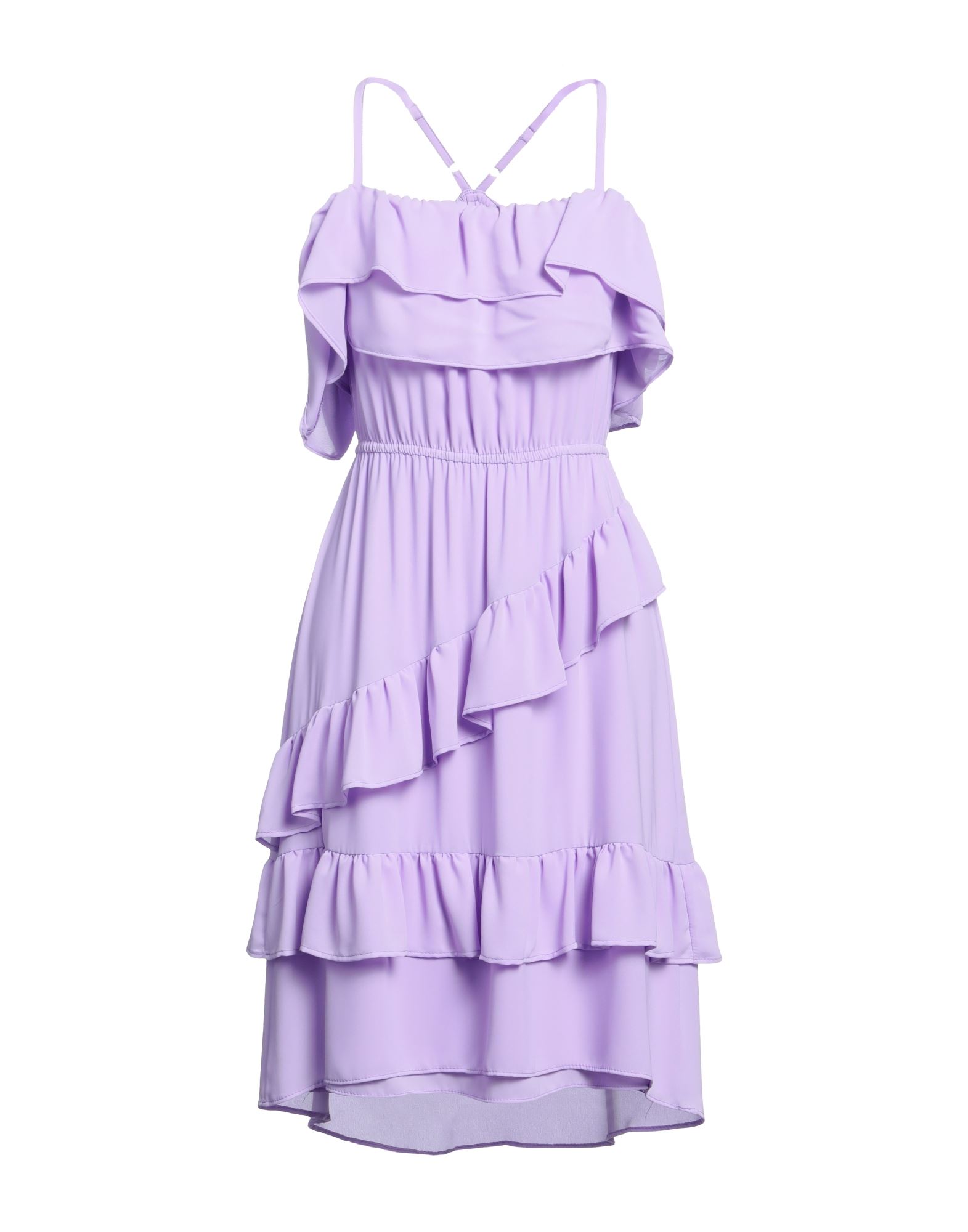Kaos Short Dresses In Purple