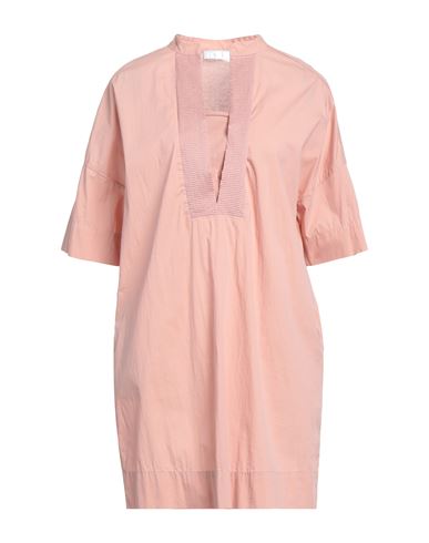 Tonet Woman Mini Dress Salmon Pink Size 4 Cotton, Polyamide, Elastane