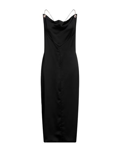 Siste's Woman Midi Dress Black Size L Polyester