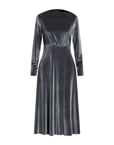 Siste's Woman Midi Dress Lead Size Xs Polyester, Elastane In Grey