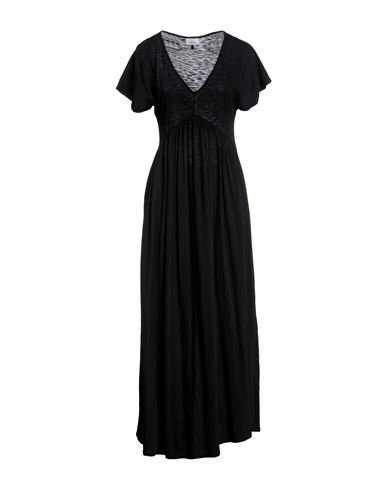 Deha Woman Long Dress Black Size S Cotton