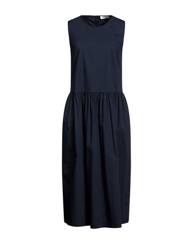 Gran Sasso Woman Midi Dress Midnight Blue Size 10 Cotton, Polyamide, Elastane