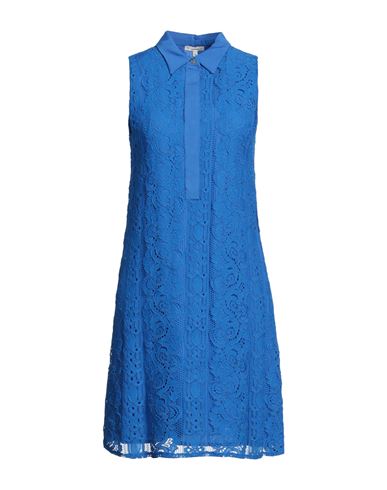 Camicettasnob Woman Midi Dress Blue Size 4 Nylon, Cotton