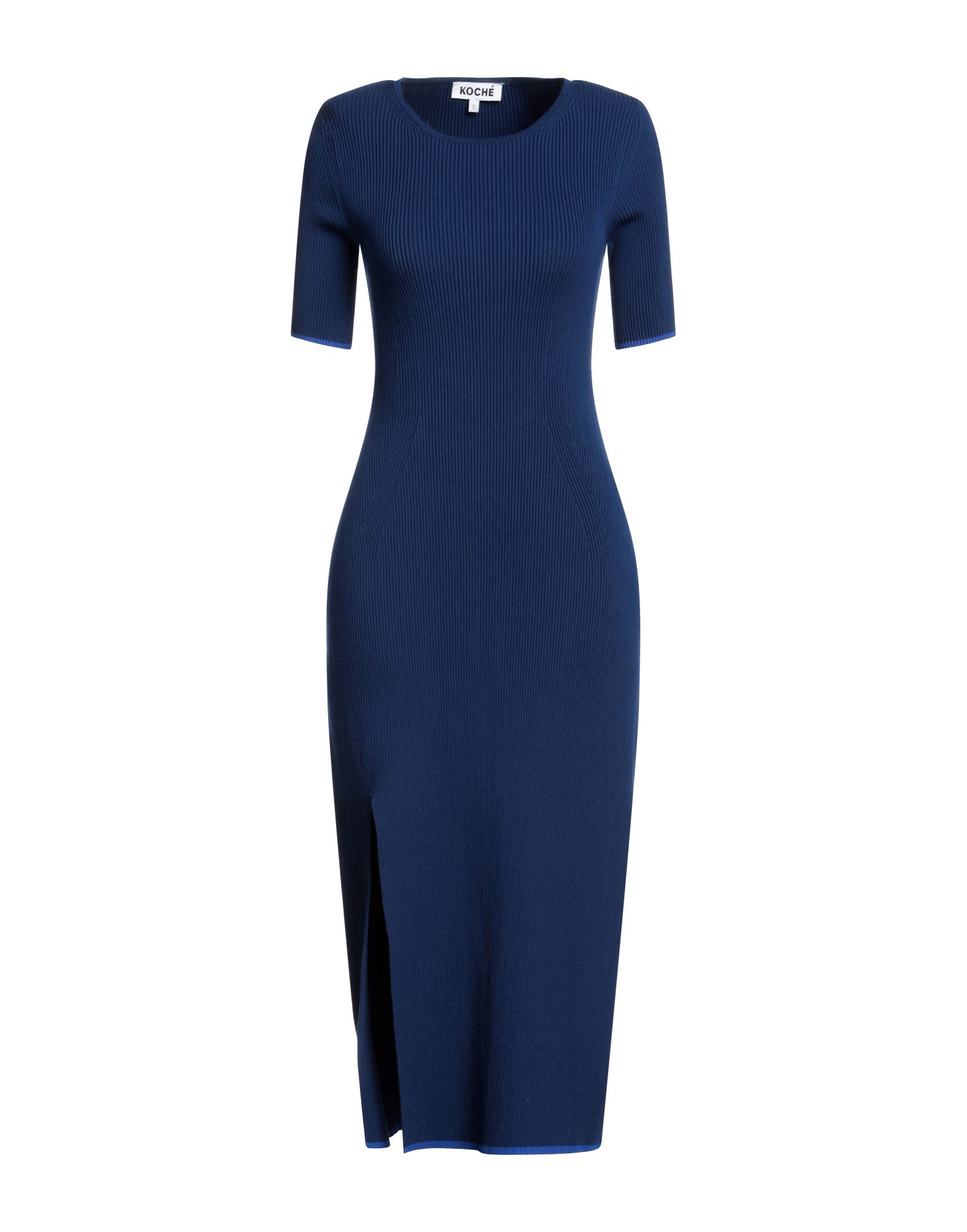 Koché Woman Midi Dress Blue Size M Viscose, Polyester
