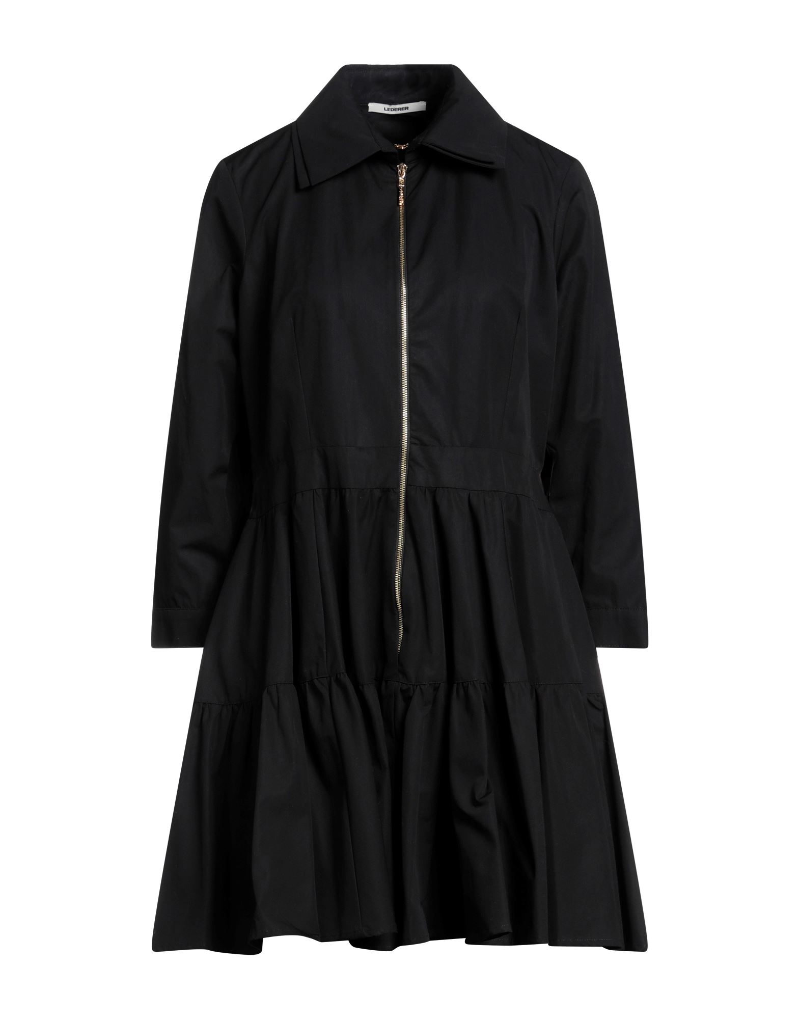Max & Moi Lederer Woman Mini Dress Black Size 12 Cotton, Viscose