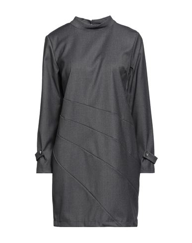 Siste's Woman Mini Dress Lead Size S Polyester, Viscose, Elastane In Grey