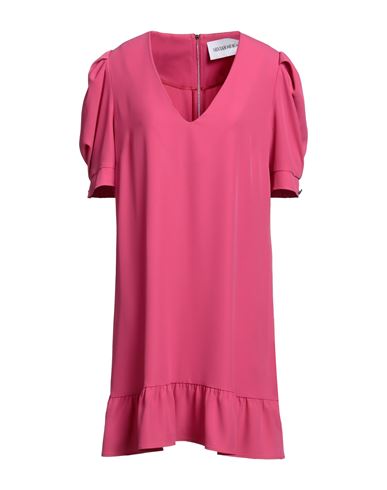 Silvian Heach Woman Mini Dress Fuchsia Size 12 Polyester, Elastane In Pink