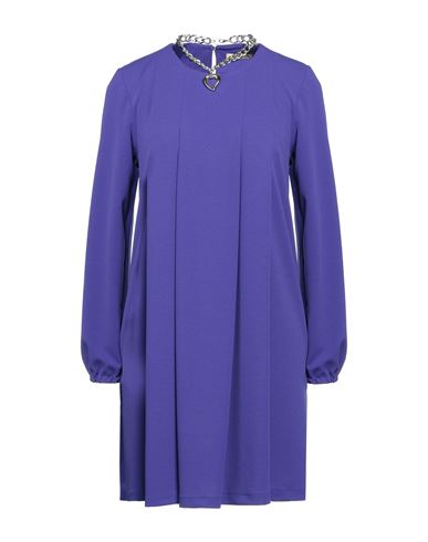 No-nà Woman Mini Dress Dark Purple Size S Polyester, Elastane