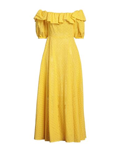 P.a.r.o.s.h P. A.r. O.s. H. Woman Long Dress Yellow Size Xs Cotton