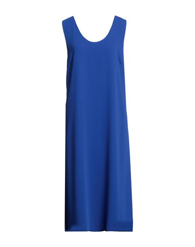 P.a.r.o.s.h P. A.r. O.s. H. Woman Midi Dress Bright Blue Size M Polyester