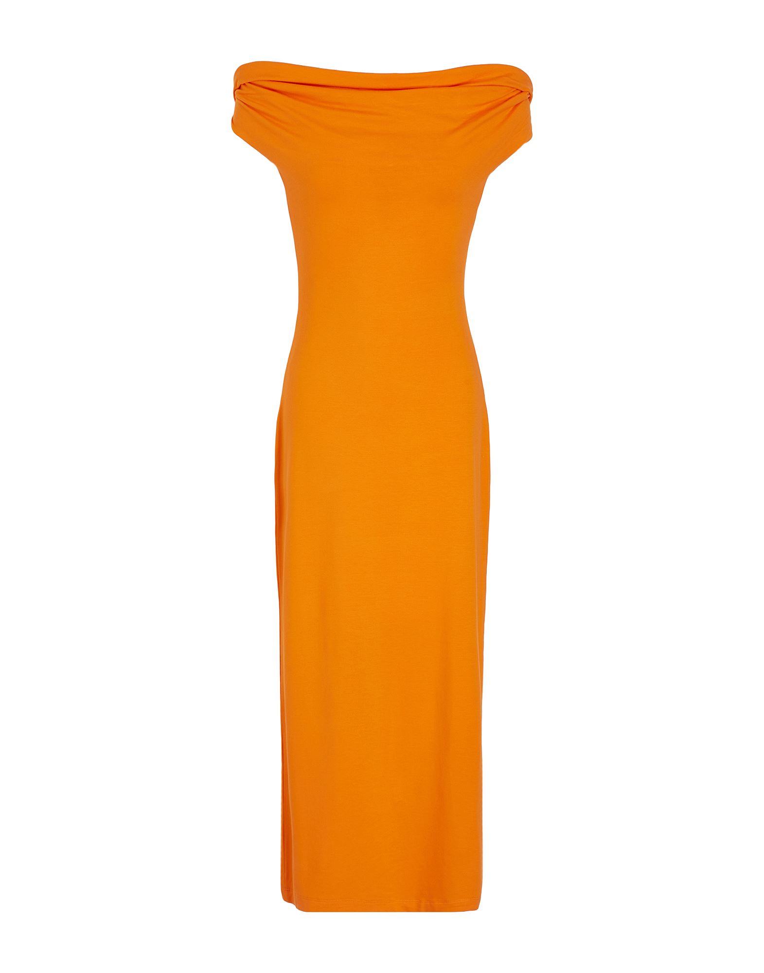 8 By Yoox Midi Dresses In Orange
