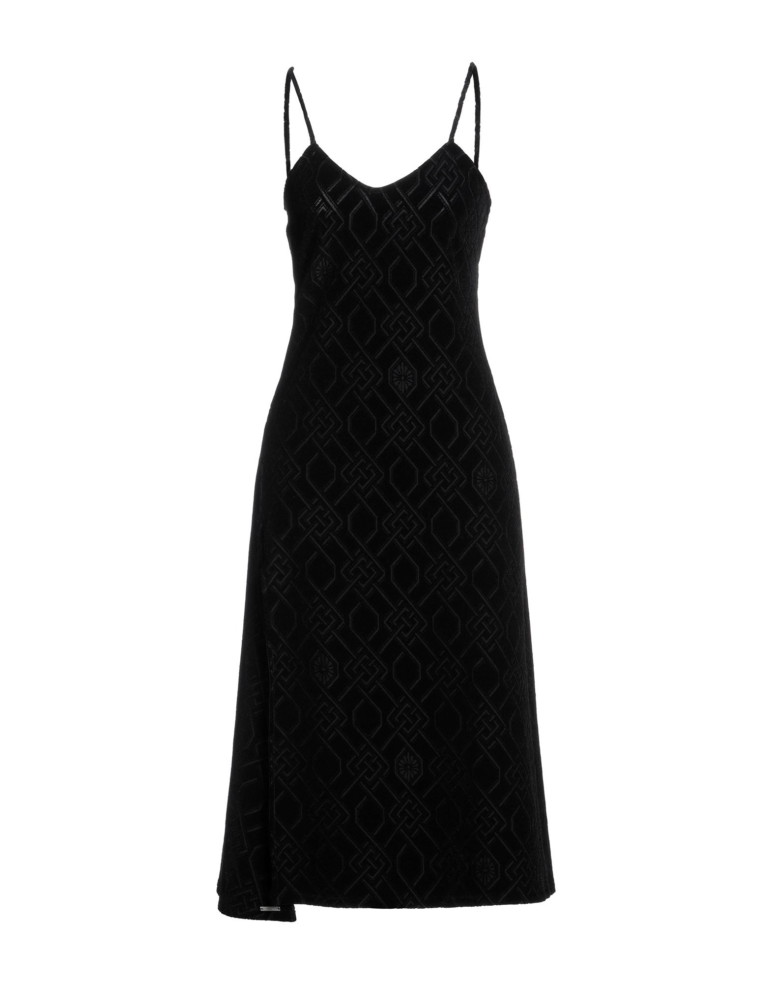 Koché Woman Midi Dress Black Size S Viscose, Polyamide, Elastane