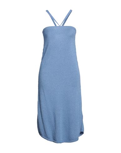 Na-kd Woman Short Dress Light Blue Size Xxs Acrylic