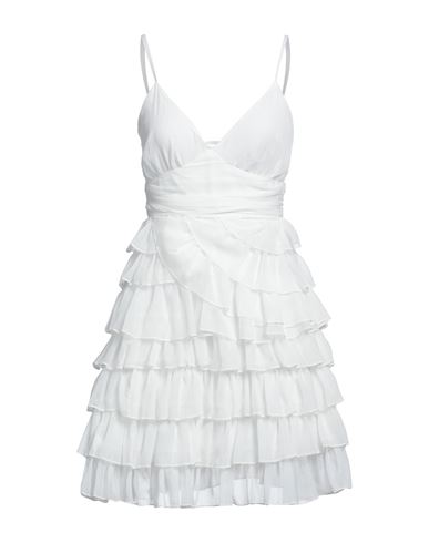 Na-kd Woman Short Dress White Size 2 Polyester