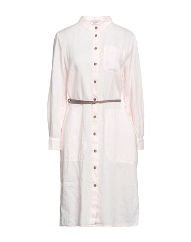 Peserico Woman Midi Dress Light Pink Size 6 Linen