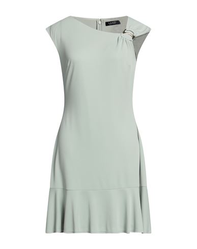 Lauren Ralph Lauren Woman Mini Dress Sage Green Size 6 Polyester, Elastane