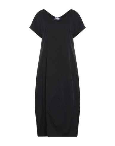 Diana Gallesi Woman Midi Dress Black Size 12 Cotton, Polyamide, Elastane