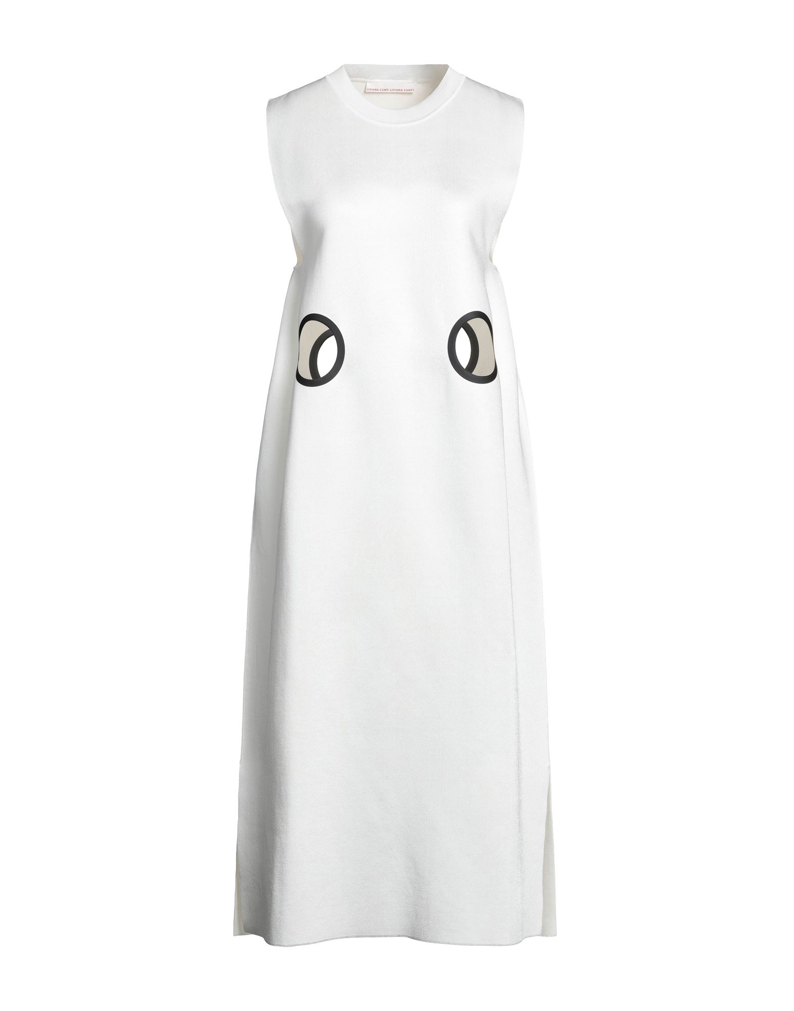 Liviana Conti Midi Dresses In Off White