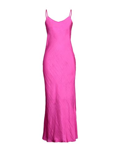 The Rose Ibiza Woman Long Dress Fuchsia Size S Silk In Pink