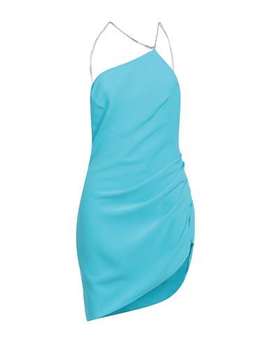 Amanda Uprichard Woman Short Dress Turquoise Size Xs Polyester In Blue