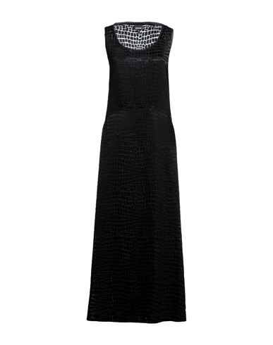 Just Cavalli Woman Maxi Dress Black Size 10 Polyester, Viscose