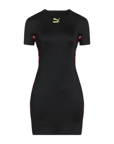 Puma Woman Mini Dress Black Size Xs Polyester, Elastane