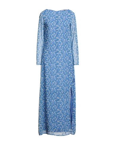 Na-kd Woman Long Dress Blue Size 2 Polyester