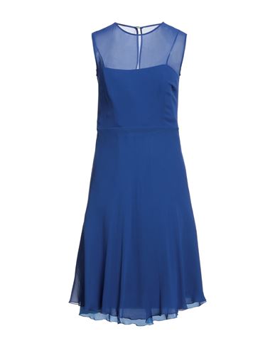 Botondi Milano Woman Midi Dress Blue Size 6 Cupro