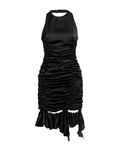 Nineminutes Woman Midi Dress Black Size 10 Polyester, Elastane