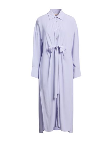 Jucca Woman Midi Dress Lilac Size 6 Acetate, Silk In Purple