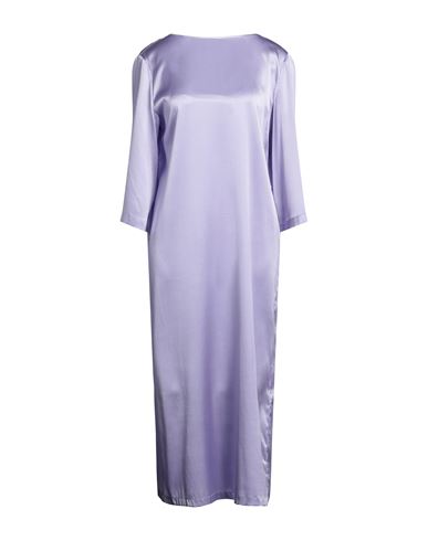 Semicouture Woman Maxi Dress Lilac Size 10 Silk, Elastane In Purple