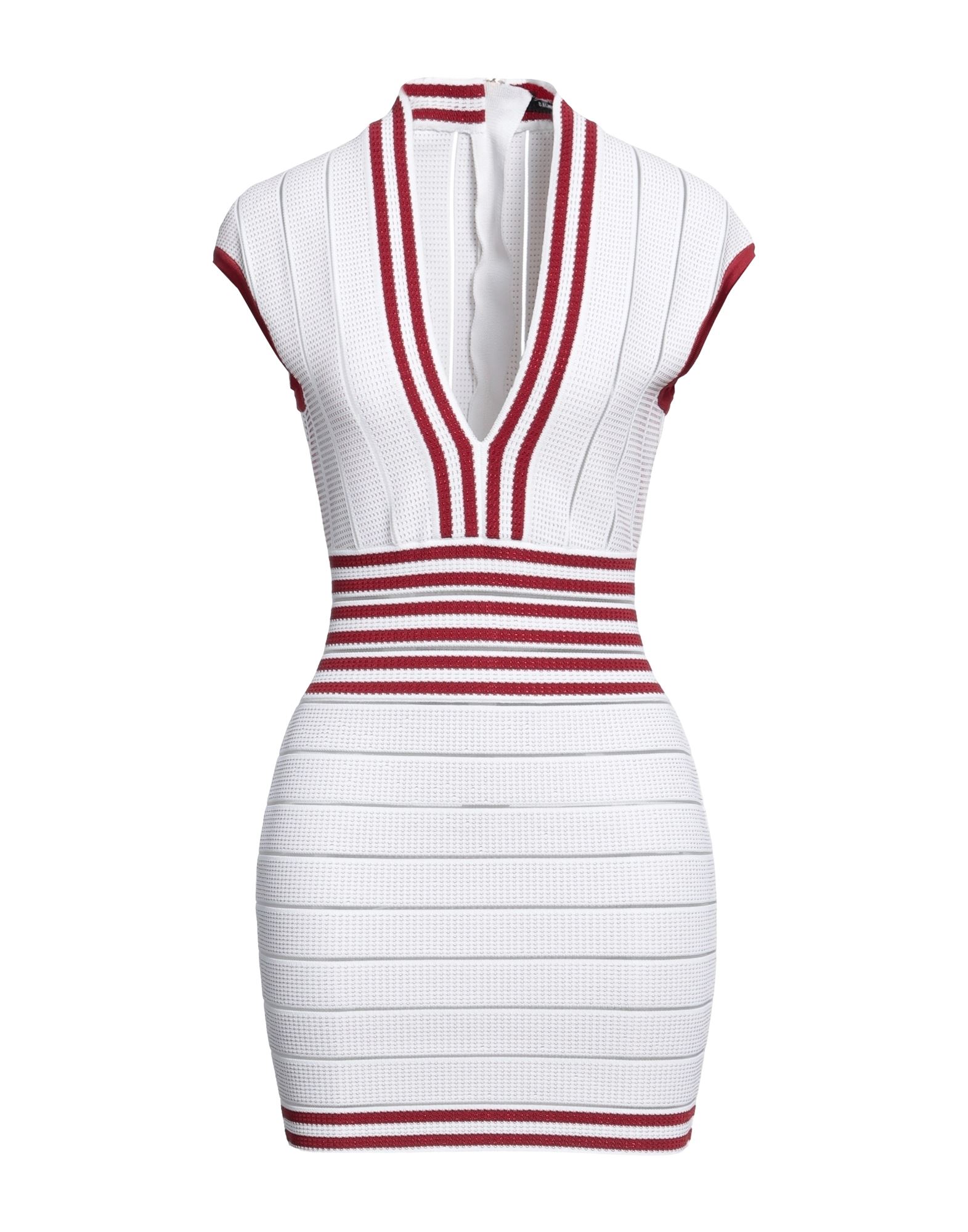 Balmain Short Dresses In White