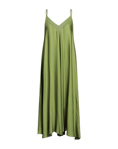 Haveone Woman Midi Dress Sage Green Size Onesize Viscose
