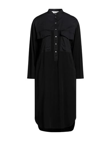 8pm Woman Midi Dress Black Size Xs Viscose, Cotton