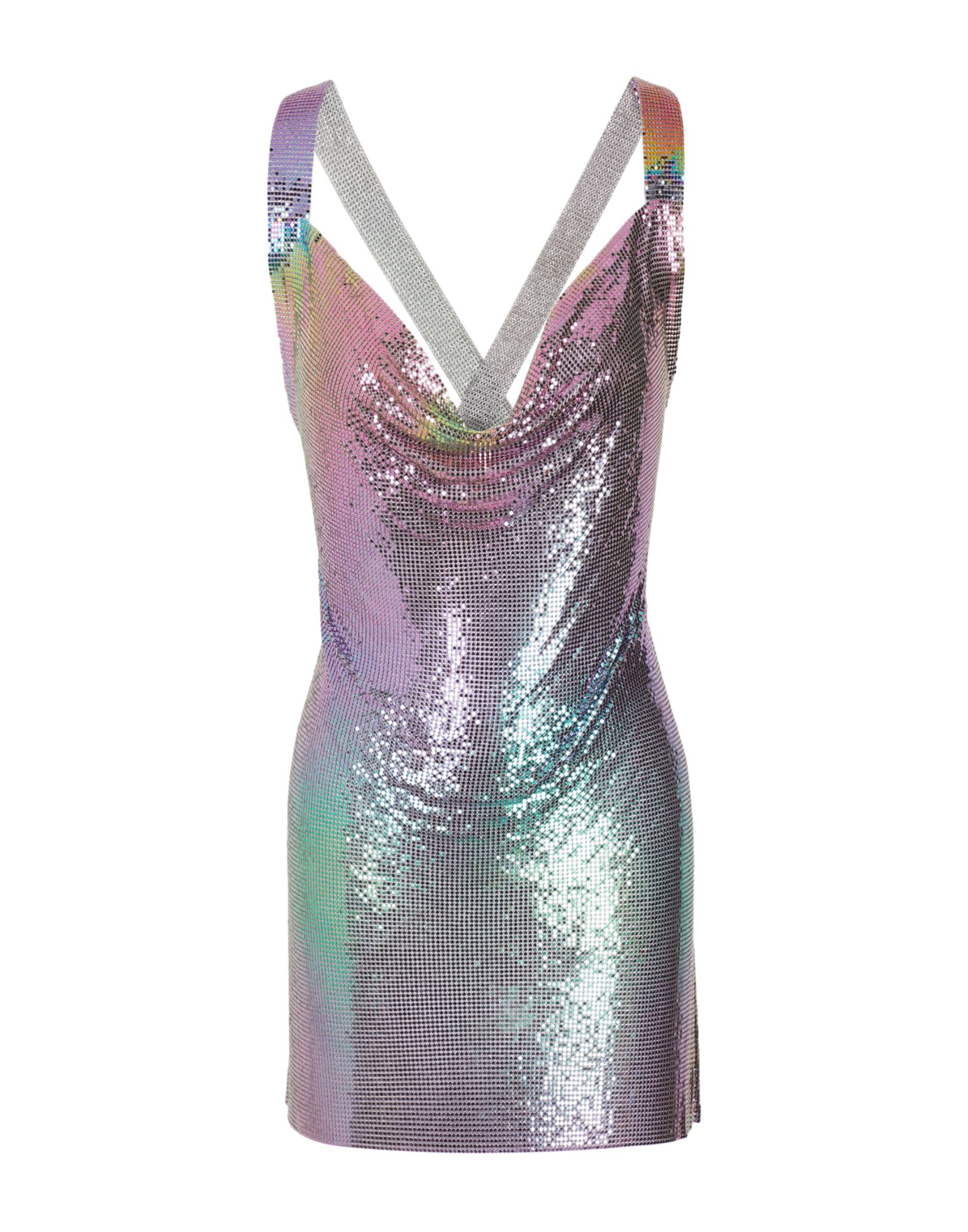8 By Yoox Short Dresses In Silver