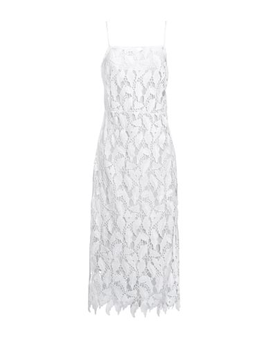 Erika Cavallini Woman Midi Dress White Size 10 Polyester