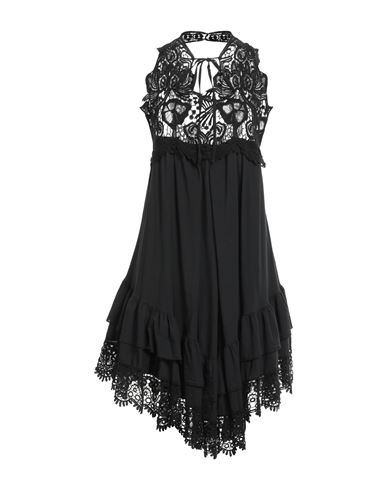 Souvenir Woman Short Dress Black Size Xs Cotton