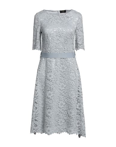 Le Col Woman Midi Dress Light Grey Size 4 Viscose, Cotton, Lyocell