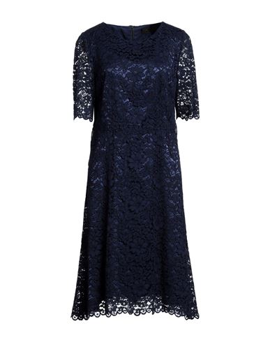 Le Col Woman Midi Dress Navy Blue Size 12 Viscose, Cotton, Lyocell
