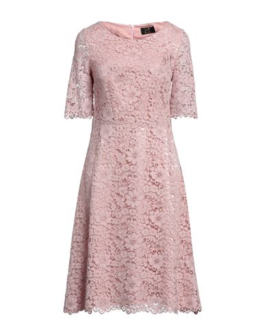Le Col Woman Midi Dress Blush Size 4 Viscose, Cotton, Lyocell In Pink