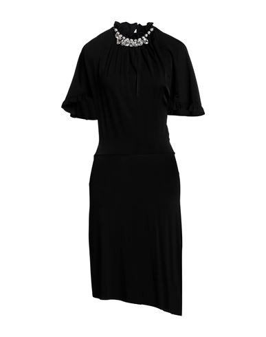 Rabanne Woman Midi Dress Black Size 6 Viscose, Elastane
